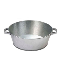 Таз оцинкованный овальный 17 л. Таз оцинкованный овальный 17 л.